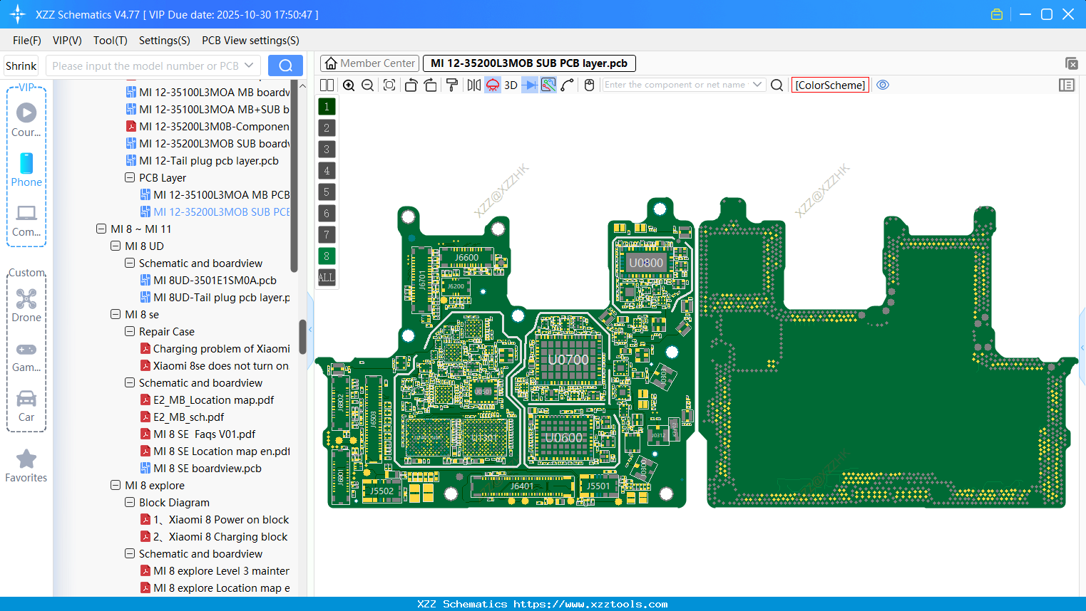 Xiaomi MI 12-35200L3MOB SUB PCB Layer